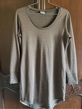 Kavu Herringbone Knit Sweater Dress Brown and Tan Dress size Large